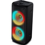 caixa de som philips party speaker 1500w (bass + karaokê)
