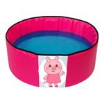 piscina aquática bb kids bebê pig dobrável (mp)