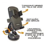 suporte de celular para carro a'gold com ventosa spc-56 (mp)