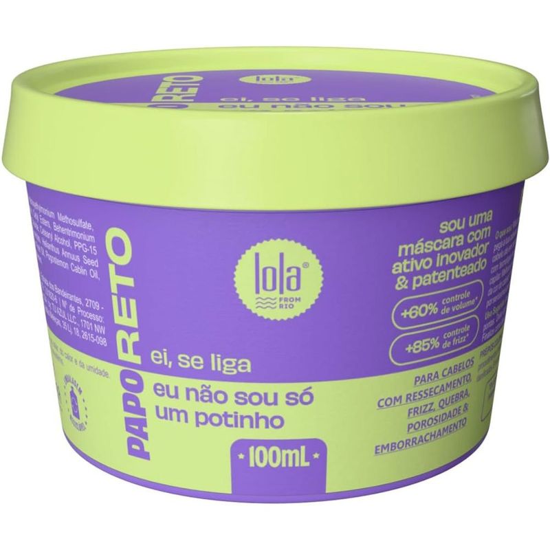 máscara capilar lola from rio papo reto 100ml