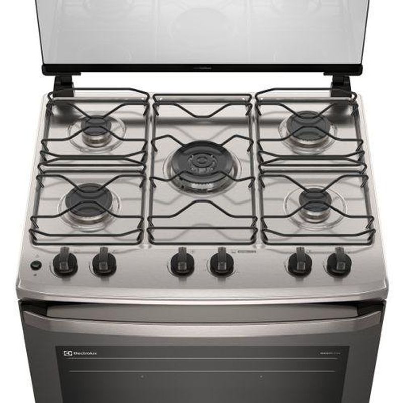 fogão 5 bocas electrolux mesa inox fe5ig