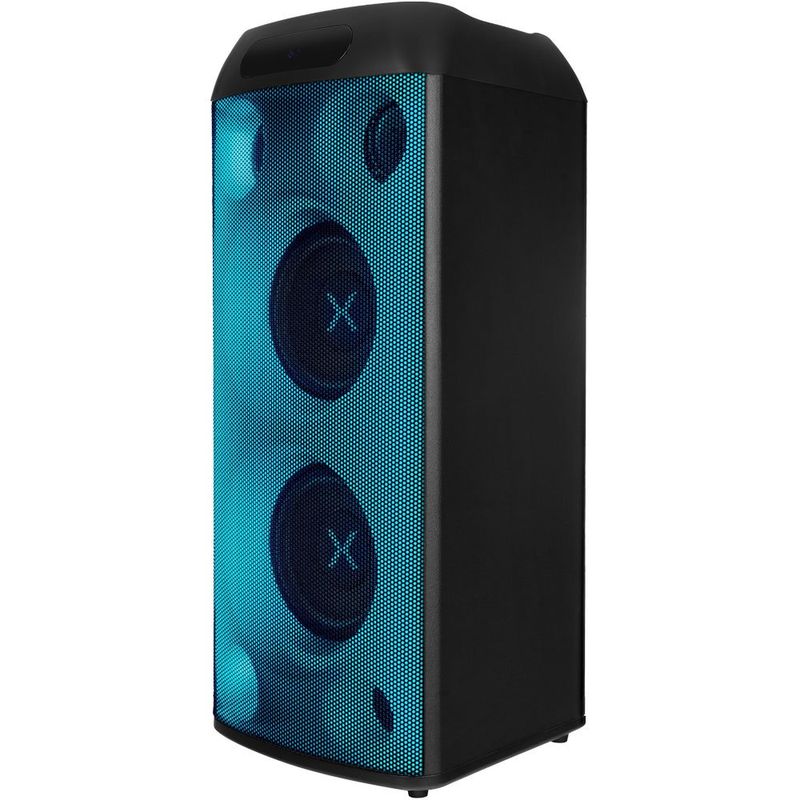caixa de som bluetooth polyvox torre 1000w preto xt-665t