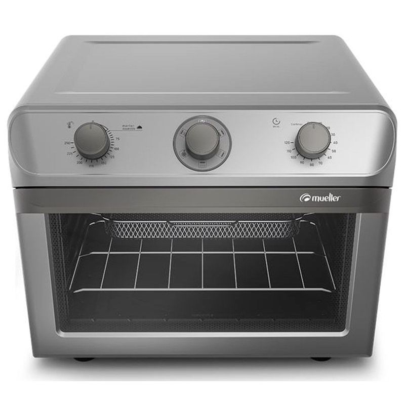 fritadeira elétrica sem óleo mueller fryer air forno 35 litros prata mfb35g