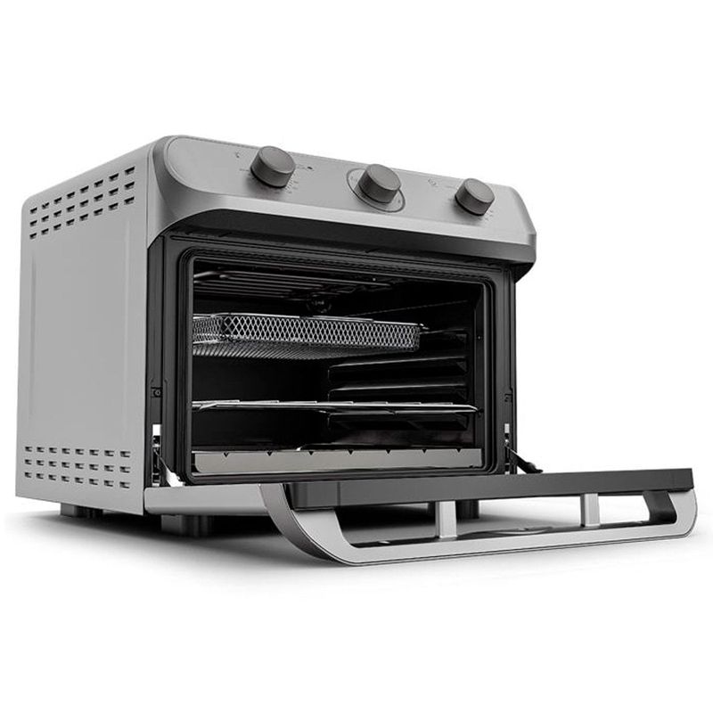 fritadeira elétrica sem óleo mueller fryer air forno 35 litros prata mfb35g
