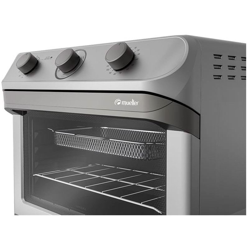 fritadeira elétrica sem óleo mueller fryer air forno 35 litros prata mfb35g