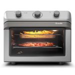 fritadeira elétrica sem óleo mueller fryer air forno 35 litros prata mfb35g