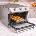 fritadeira elétrica sem óleo mueller fryer air forno 35 litros prata mfb35g
