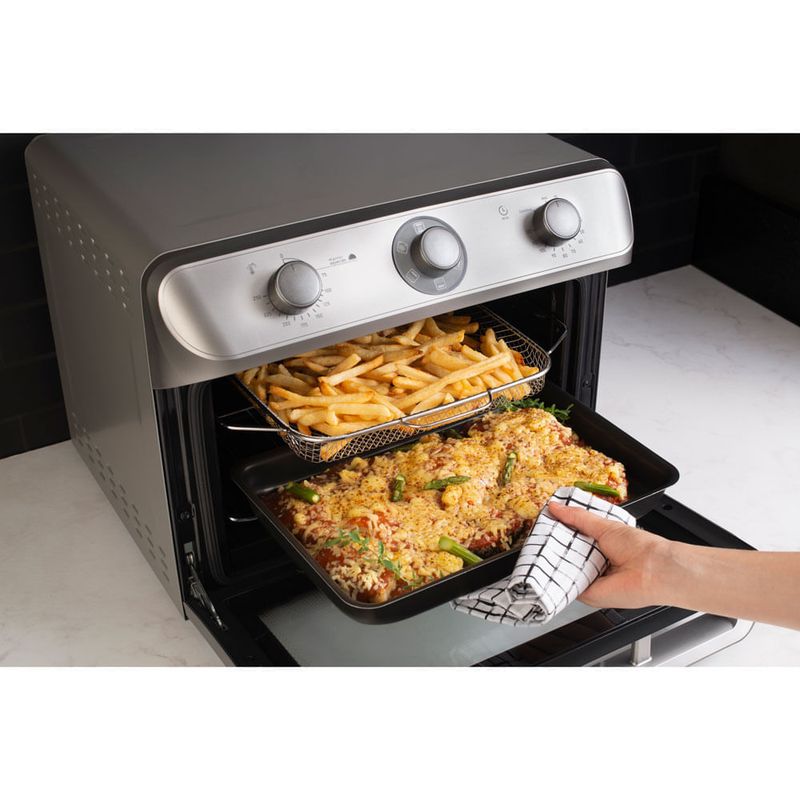 fritadeira elétrica sem óleo mueller fryer air forno 35 litros prata mfb35g