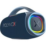 caixa de som bluetooth polyvox boombox xb-2 140w azul