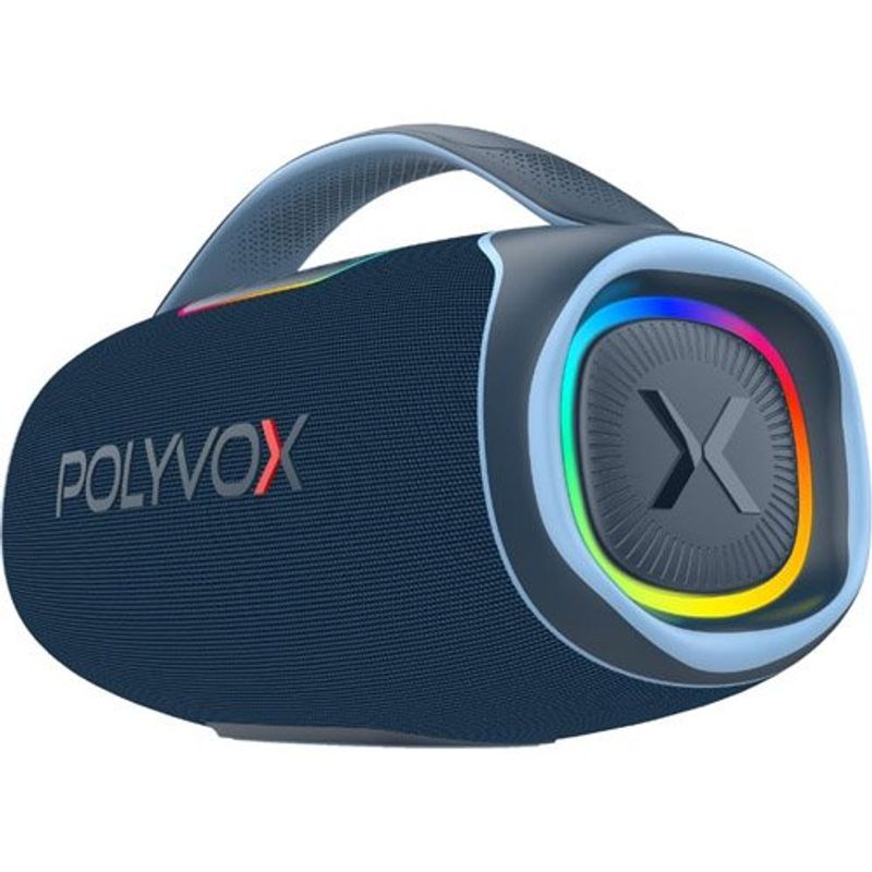 caixa de som bluetooth polyvox boombox xb-2 140w azul