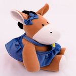 pelúcia zip toys burrinha lana antialérgico 5x19x27cm (mp)