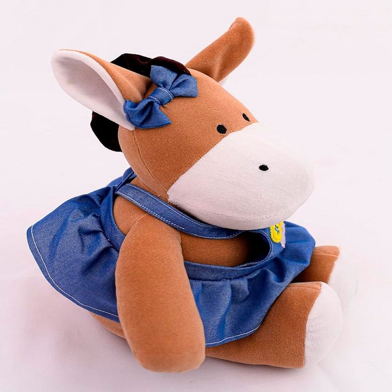 pelúcia zip toys burrinha lana antialérgico 5x19x27cm (mp)