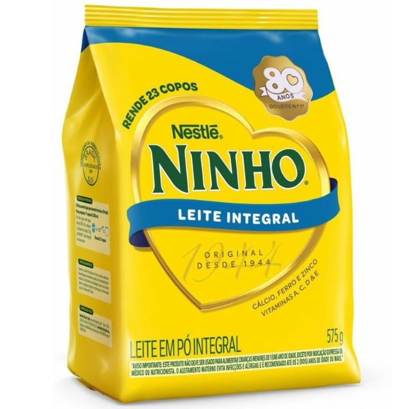 Leite em Pó Ninho Integral Sachê 575g