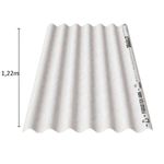 telha de fibrocimento brasilit fibrotex 122x50x0,4cm cinza (mp)