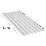 telha de fibrocimento brasilit fibrotex 122x50x0,4cm cinza (mp)