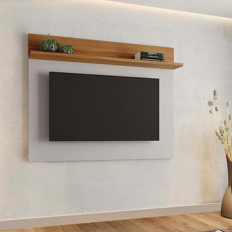 painel para tv até 50" notável freijó e off white nt1185