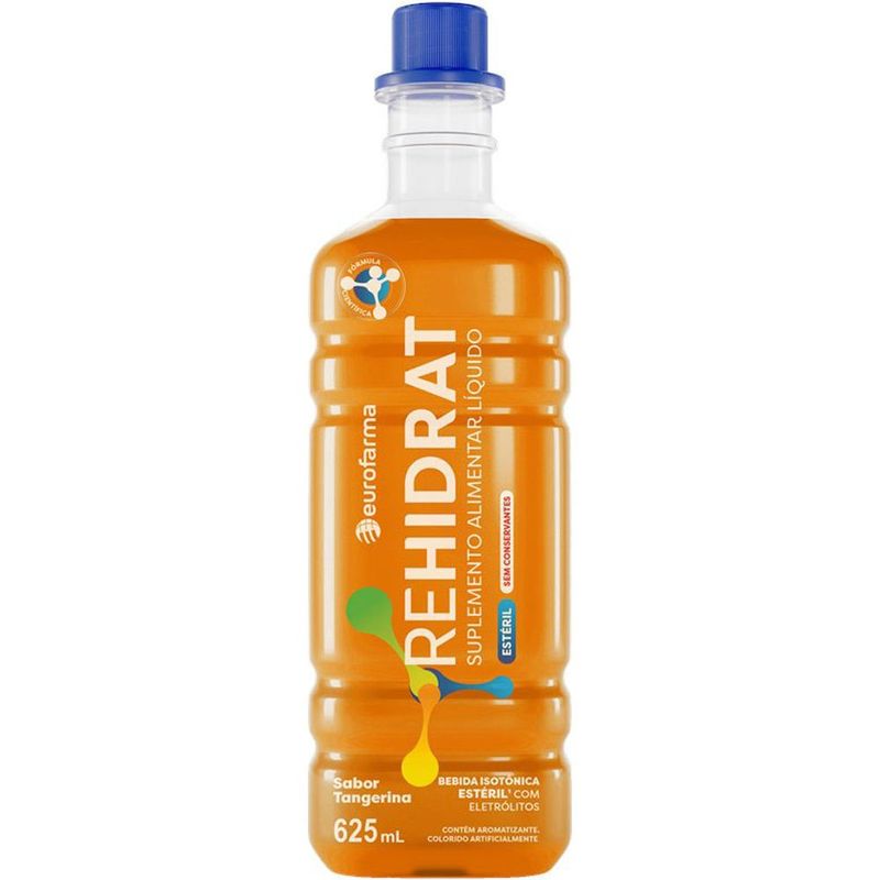 bebida isotônica rehidrat sabor tangerina 625ml