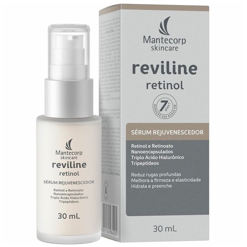 sérum rejuvenescedor mantecorp reviline retinol 30ml