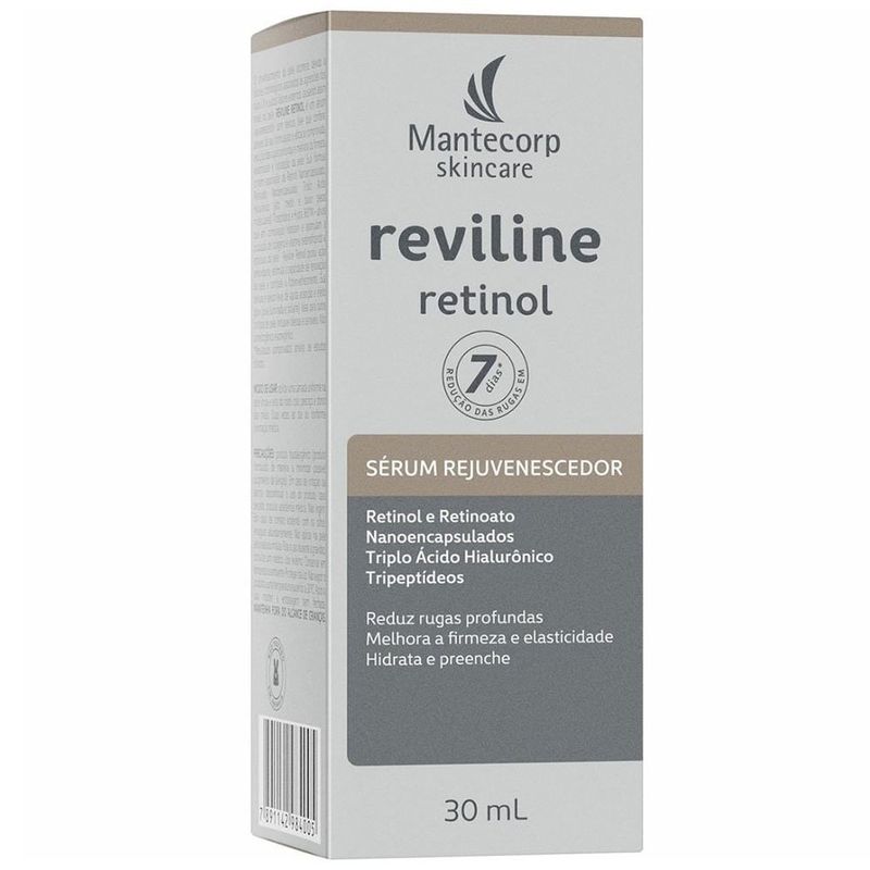 sérum rejuvenescedor mantecorp reviline retinol 30ml