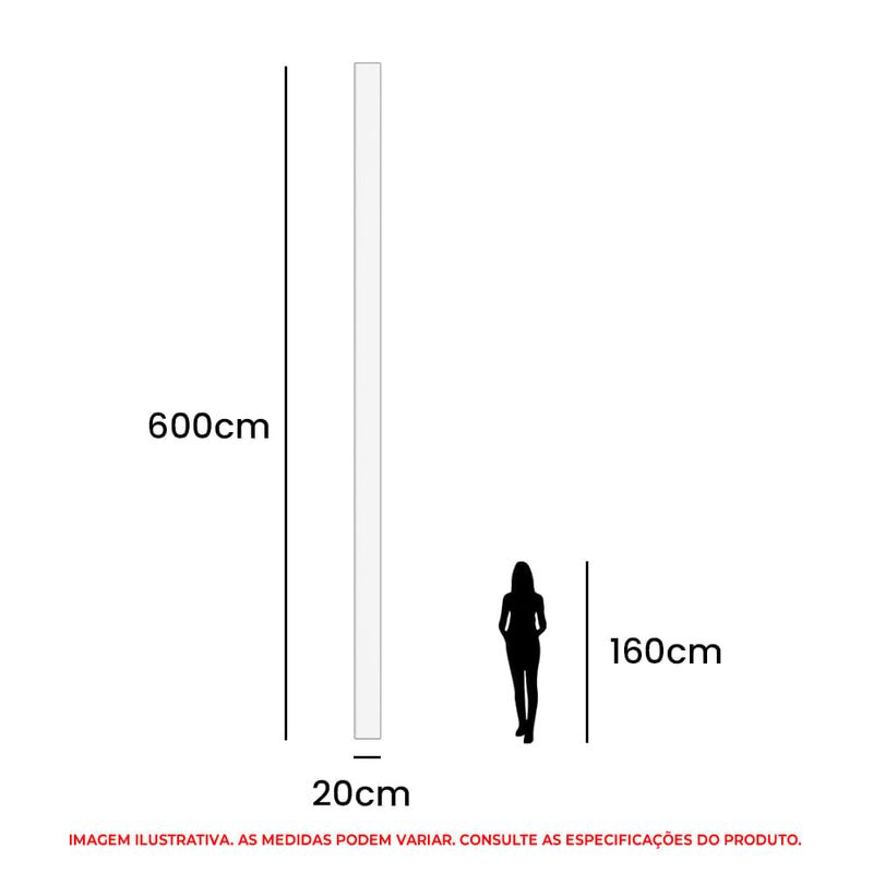 forro pvc liso junta seca plasmeg 600x20x0,8cm branco peça 1,2m² (mp)