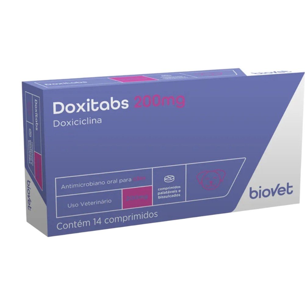 Encontraproduto.com.br - Antimicrobiano Doxitabs 200mg Biovet