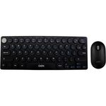 teclado e mouse sem fio oex retrô preto tm409