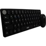 teclado e mouse sem fio oex retrô preto tm409