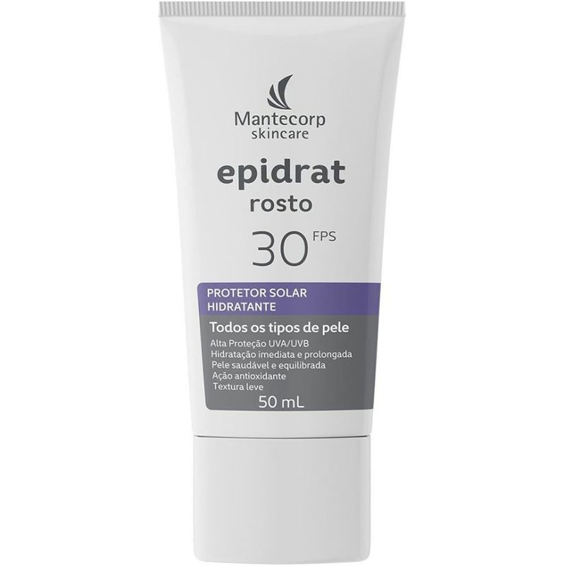 protetor solar hidratante epidrat rosto fps30 50ml