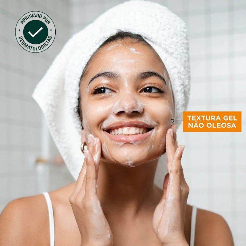 gel de limpeza facial garnier antibacteriano vitamina c 150g
