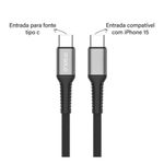 cabo usb-c para usb-c a'gold turbo 60w (mp)