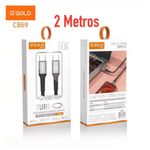 cabo usb-c para usb-c a'gold turbo 60w (mp)