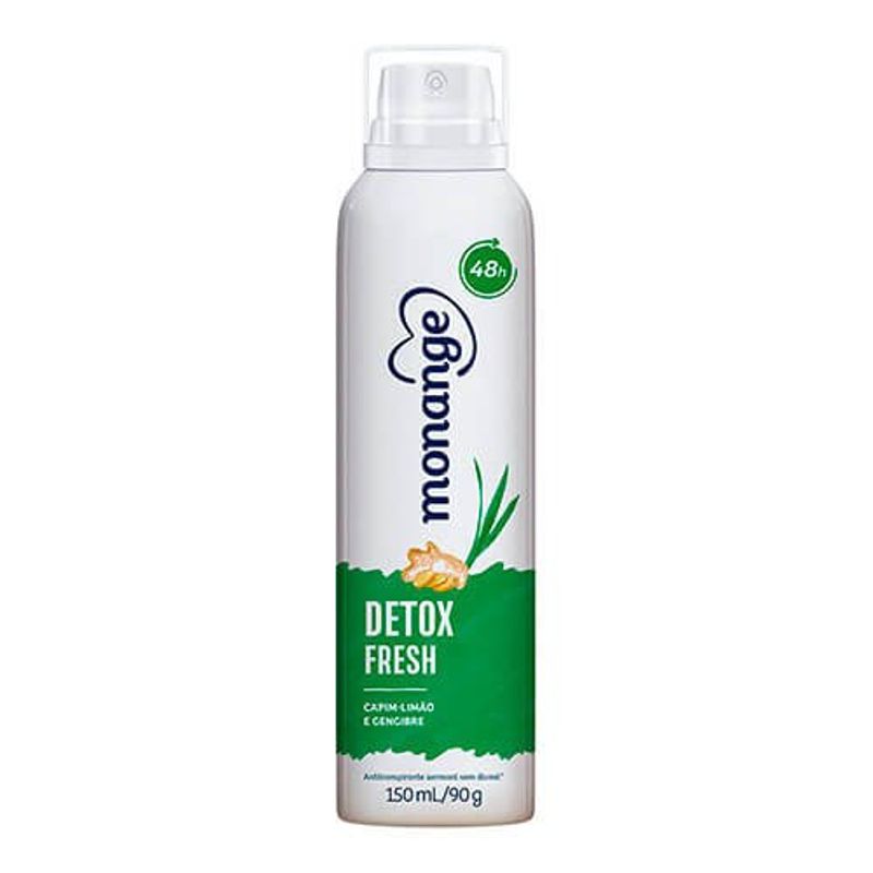 desodorante aerosol monange detox fresh 90g
