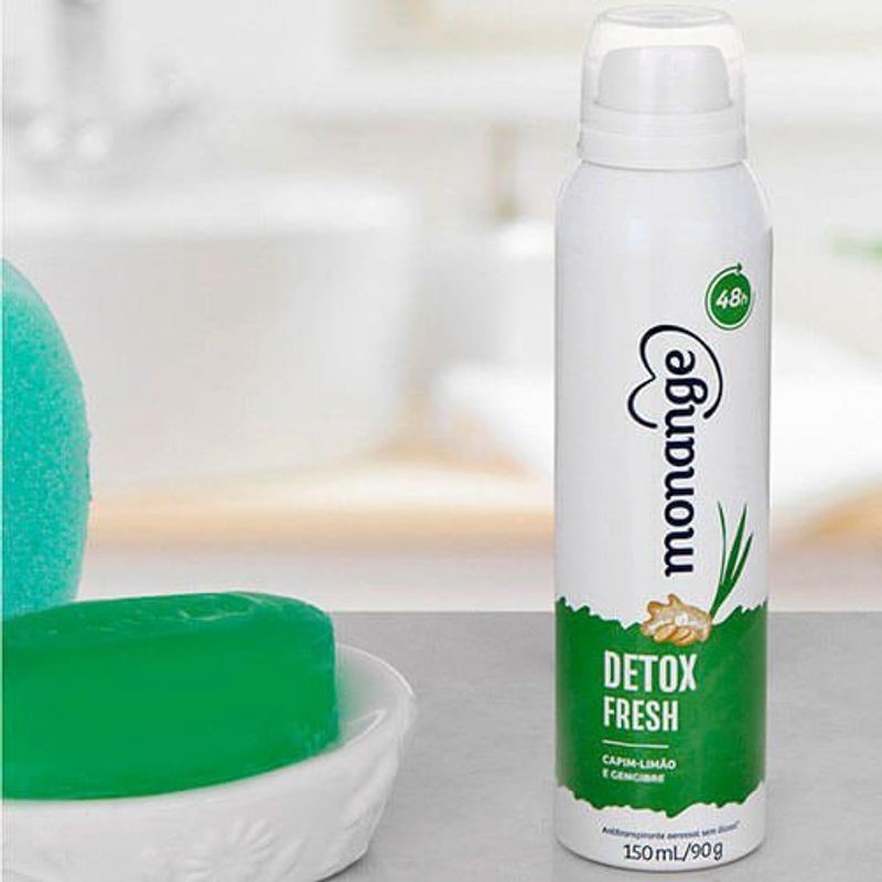 desodorante aerosol monange detox fresh 90g