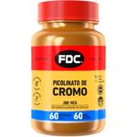 picolinato de cromo 200mcg 60 cápsulas suplemento alimentar fdc