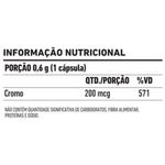 picolinato de cromo 200mcg 60 cápsulas suplemento alimentar fdc