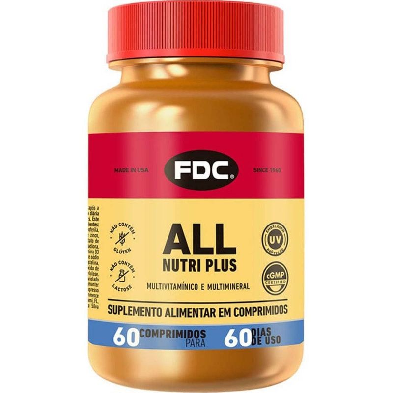 all nutri plus 60 comprimidos suplemento alimentar fdc