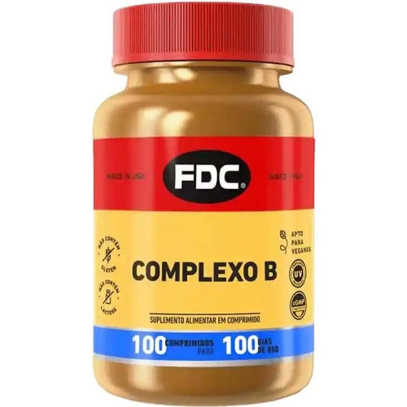 complexo b 100 comprimidos suplemento alimentar fdc
