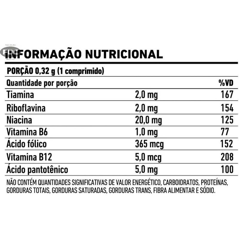 complexo b 100 comprimidos suplemento alimentar fdc