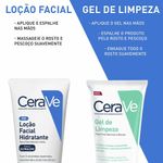 kit cerave loção facial hidratante 52ml + gel de limpeza 40g