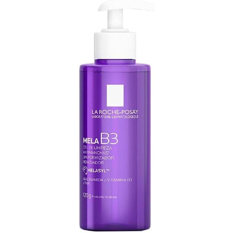 gel de limpeza facial la roche-posay mela b3 antimanchas uniformizador e renovador 120g