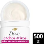 máscara de tratamento e finalização 2 em 1 dove cachos ativos + biotina 500g