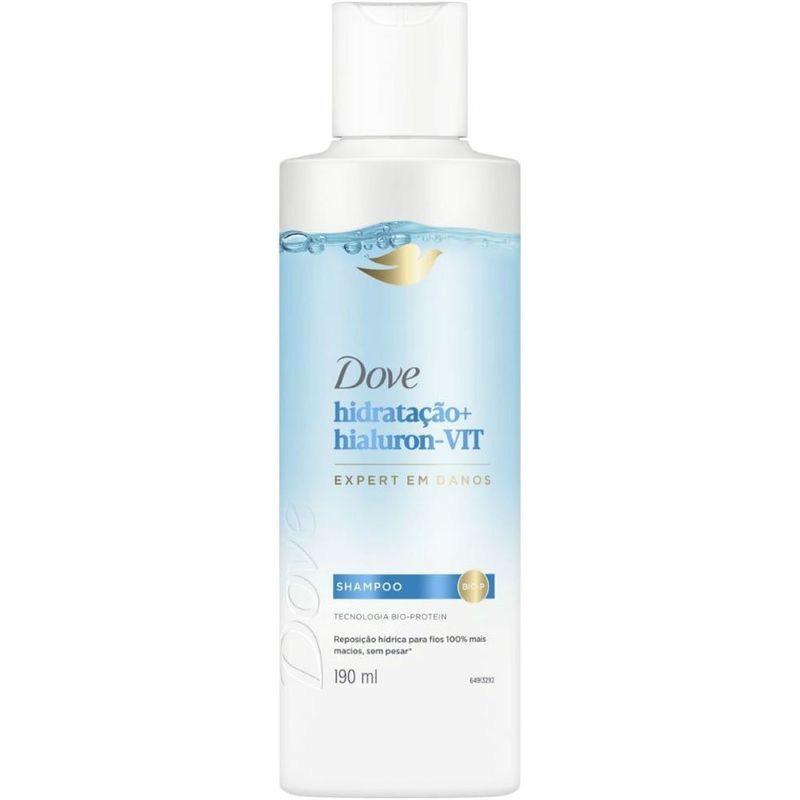 shampoo dove hidratação + hialuron-vit 190ml