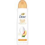 desodorante aerossol dove fresh care pêssego & leite de arroz 150ml