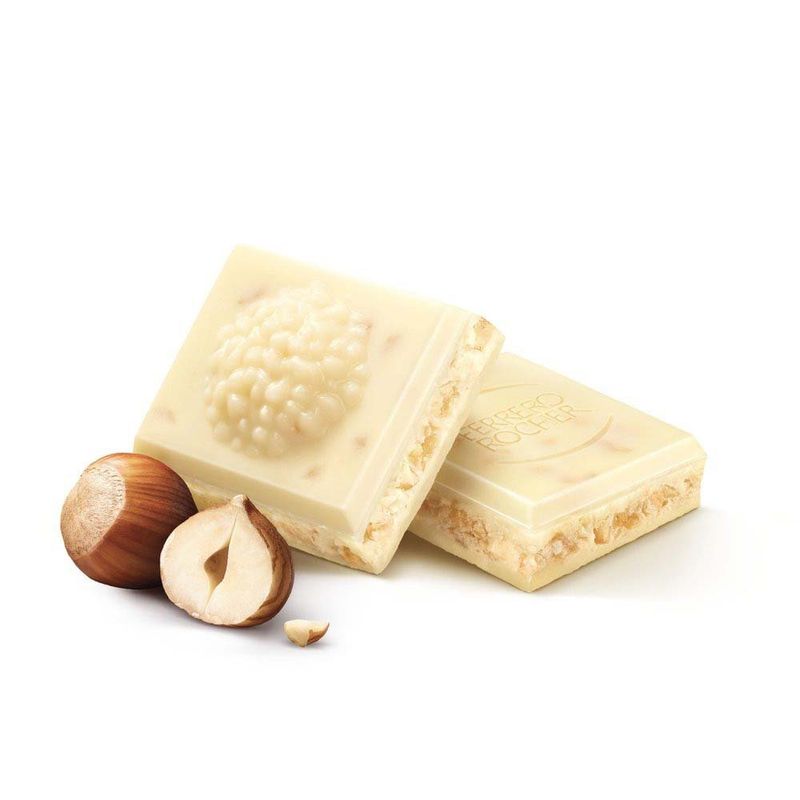 chocolate ferrero rocher branco com avelã tablete 90g