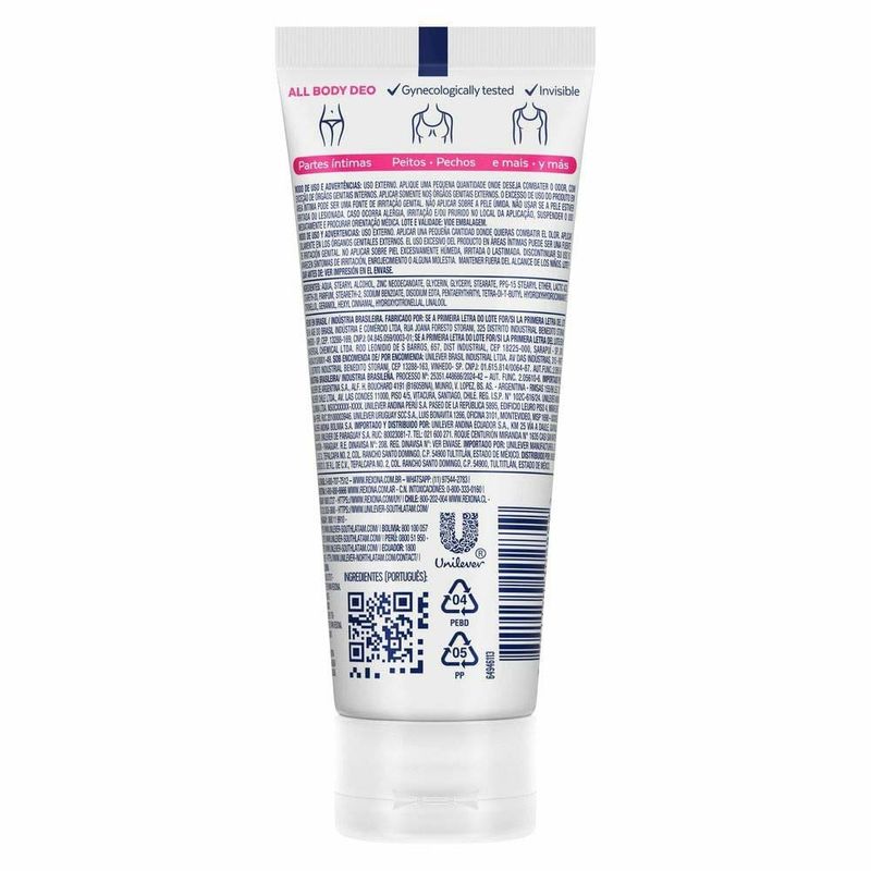 desodorante corporal em creme rexona all body deo wild rose 75g