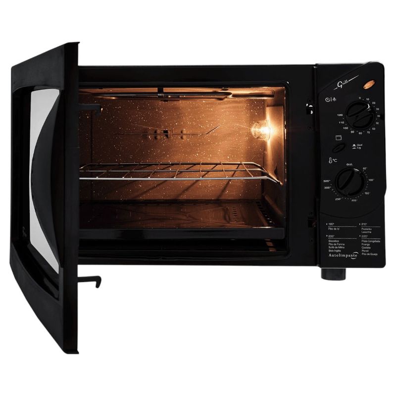 forno elétrico de bancada fischer grill black 44 litros 127v