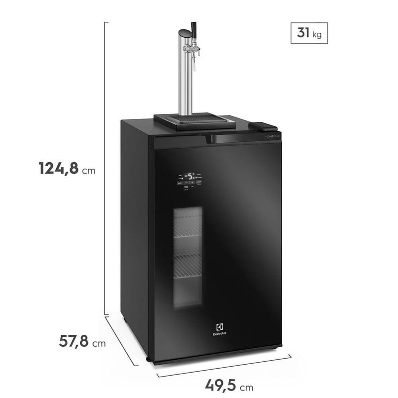 cervejeira home bar electrolux frost free 100l 127v preto eb10c