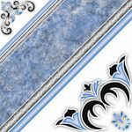 piso cerâmico bold brilhante 45x45cm azul caixa 2,32m² incefra (mp)