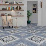 piso cerâmico bold brilhante 45x45cm azul caixa 2,32m² incefra (mp)