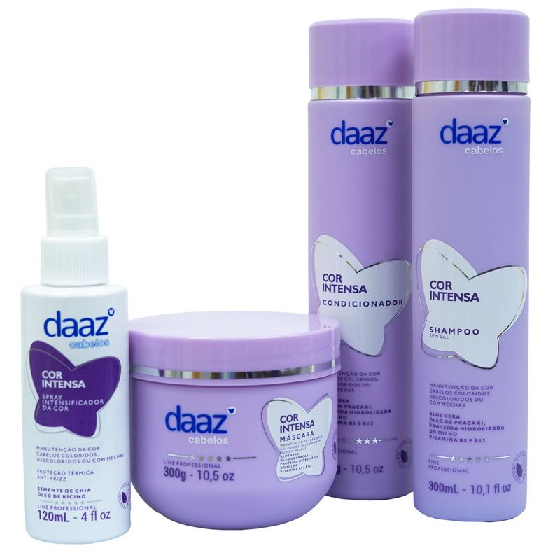 máscara capilar daaz cor intensa 300g